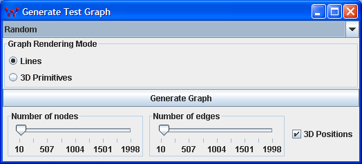 The graph generator window