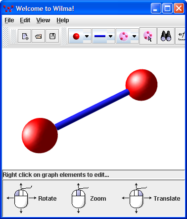 What the simple XWG graph looks like in Wilma